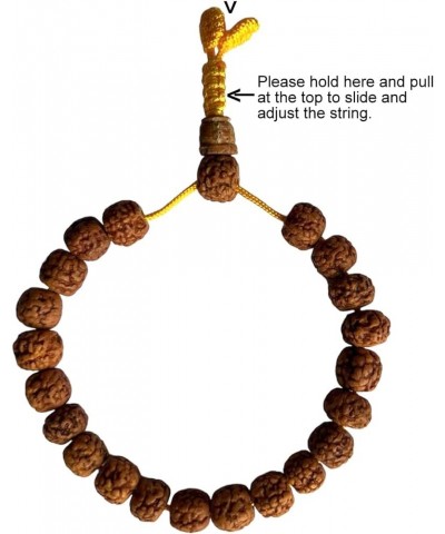 Original Tibetan Buddhist Beads Prayer Mala Meditation Adjustable Bracelet Rudra-8mm $9.33 Bracelets