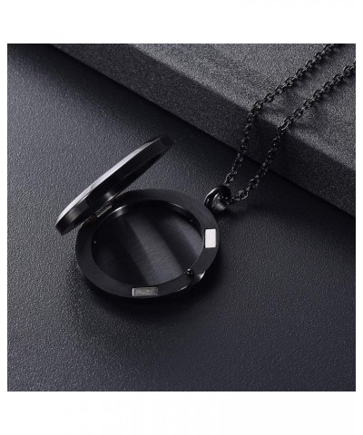 30mm Magnetic Lockets Aromatherapy/Stainless Steel Essential Oils Diffuser Pendant Necklace (Tree of Life) Black $15.89 Neckl...