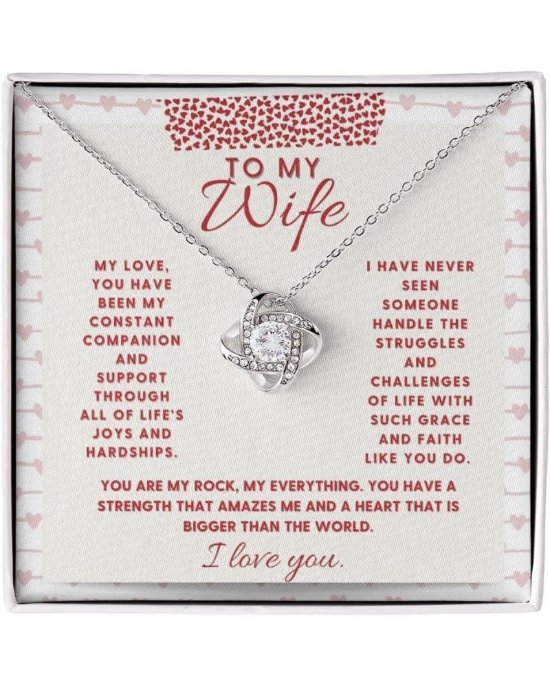 Husband to Wife Romantic Pendant - Gifts For Wife, I Love You Wife Birthday Gift Ideas, Valentines Day Gift For Wife, Anniver...