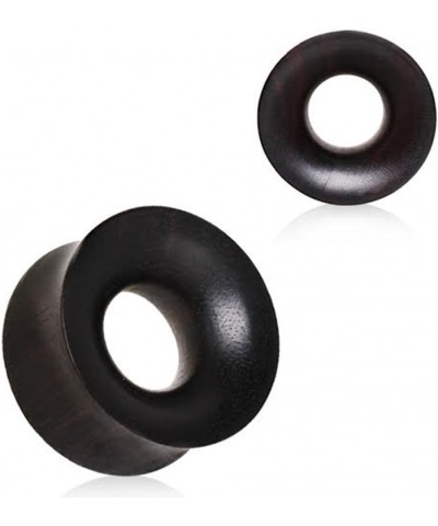 Organic Black Areng Wood Thick Walled Concave Tunnel Plug 0GA $9.87 Body Jewelry