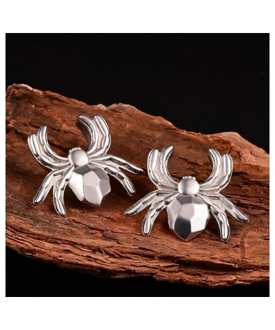 2PCS Spiders Saddle Ear Tunnels Plugs 316 Stainless Steel Hypoallergenic Earrings Gauges Expanders for Stretched Piercing Bod...