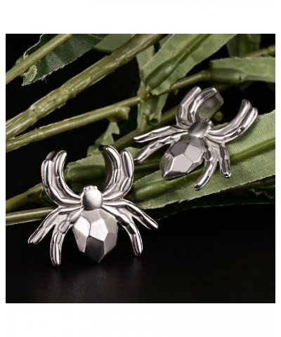 2PCS Spiders Saddle Ear Tunnels Plugs 316 Stainless Steel Hypoallergenic Earrings Gauges Expanders for Stretched Piercing Bod...