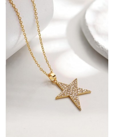 Dainty Gold Star Pendant Necklace for Teen Girls, Simple Stainless Steel Jewelry 4 $9.50 Necklaces