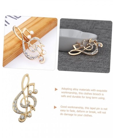 4pcs Musical Note Brooch Music Note Decor Pin for Hats Music Symbol Brooch Decorative Brooch Crown Decorations Lapel Pin Back...