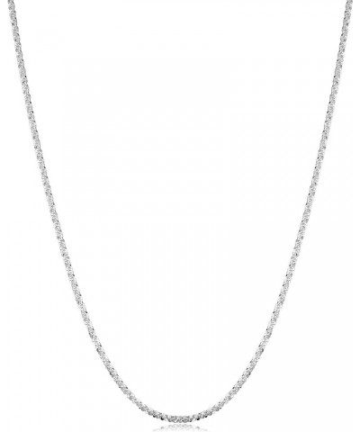 Sterling Silver 1.6 mm Sparkle Chain Necklace (14, 16, 18, 20, 22, 24, 30 or 36 inch) 22.0 Inches $14.99 Necklaces