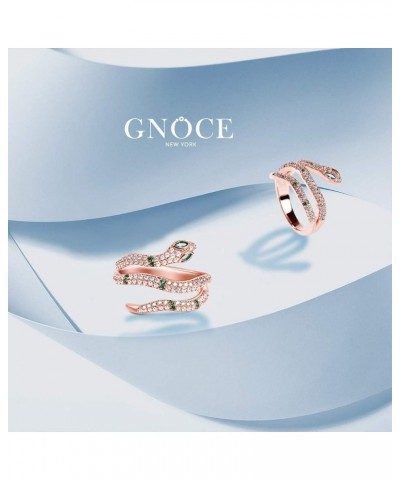 Snake Ring 925 Sterling Silver Creative Life Force Fashion Snake Rings 18k Rose Gold With Cubic Zirconia Jewelry Accessories ...