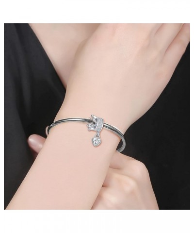 Crown Bowknot Heartbeat Infinity Angel Wing key Moom and Star Charm Clear CZ Enamel Bead for Snake Chain Bracelet loyal Crown...