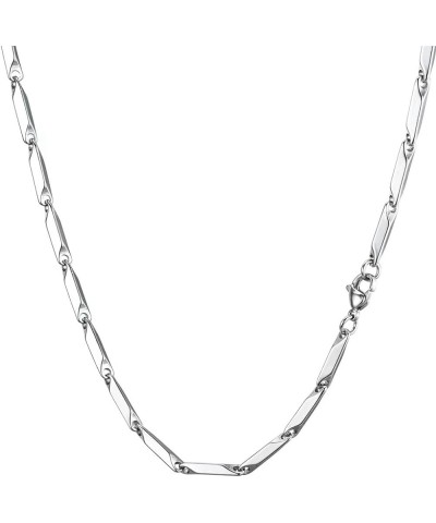 3mm Width High Polished Stainless Steel Geometrica Chain Style Choker Necklace Silver-20 $6.35 Necklaces