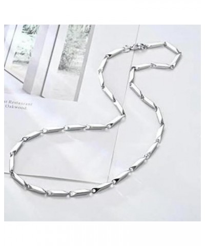 3mm Width High Polished Stainless Steel Geometrica Chain Style Choker Necklace Silver-20 $6.35 Necklaces