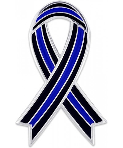 Thin Blue Line Lapel Pin 25 Pack Police Officer Awareness Ribbon $30.47 Others