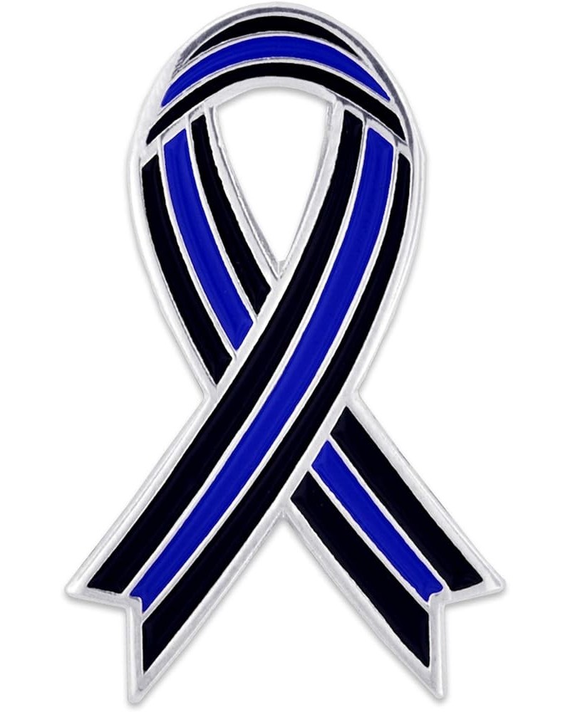 Thin Blue Line Lapel Pin 25 Pack Police Officer Awareness Ribbon $30.47 Others