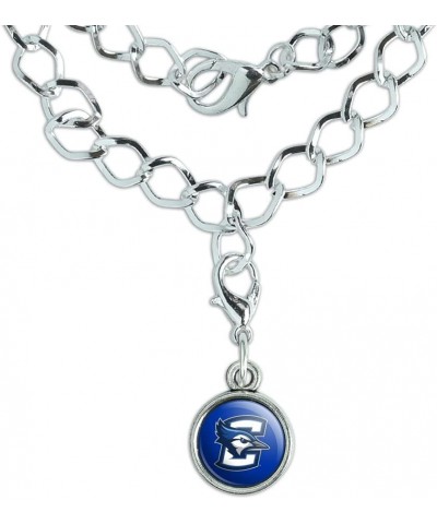 Creighton University Primary Logo Silver Plated Bracelet with Antiqued Charm $10.25 Bracelets