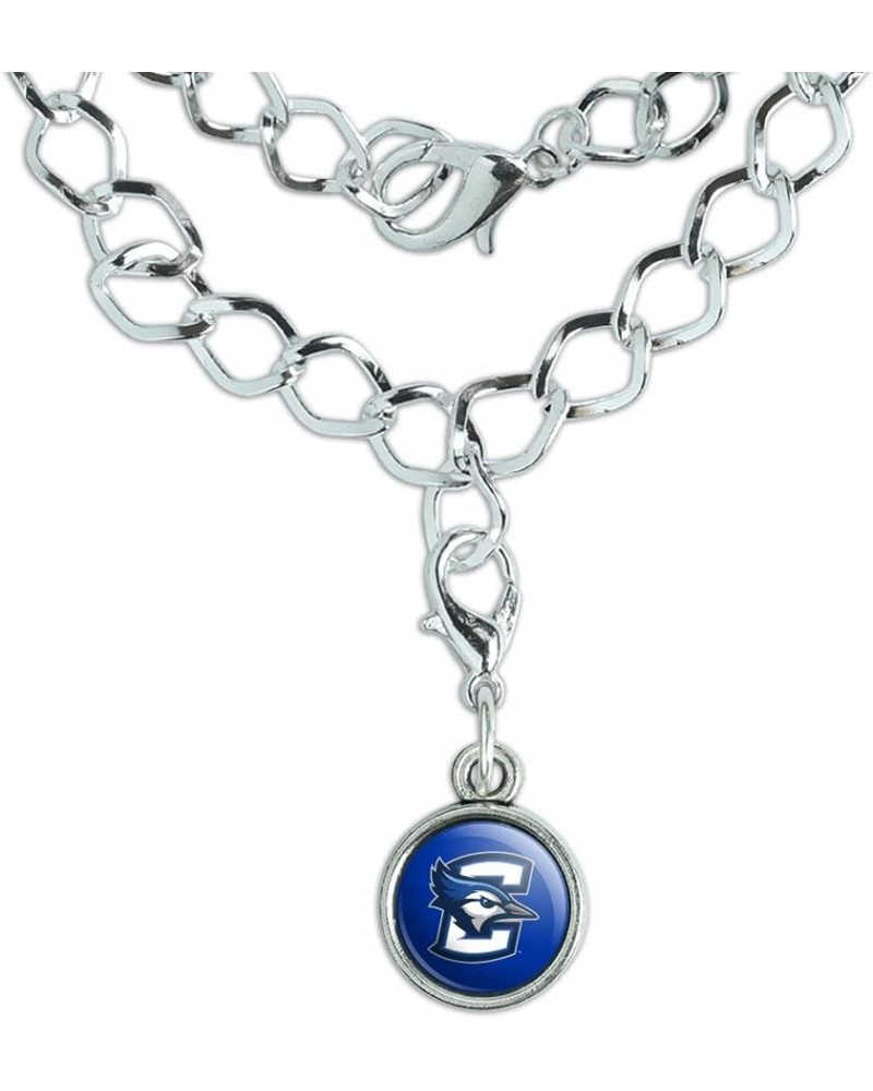 Creighton University Primary Logo Silver Plated Bracelet with Antiqued Charm $10.25 Bracelets