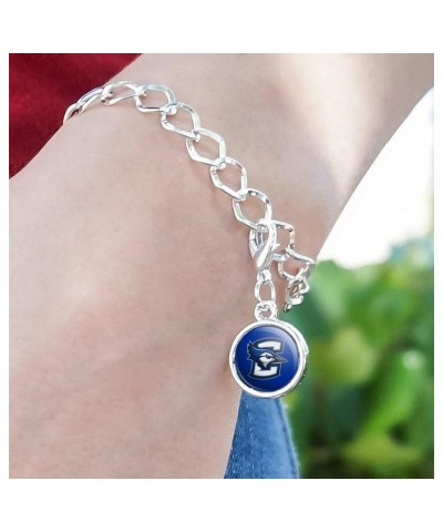 Creighton University Primary Logo Silver Plated Bracelet with Antiqued Charm $10.25 Bracelets