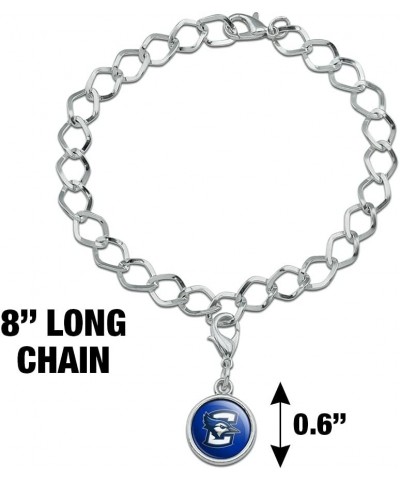 Creighton University Primary Logo Silver Plated Bracelet with Antiqued Charm $10.25 Bracelets