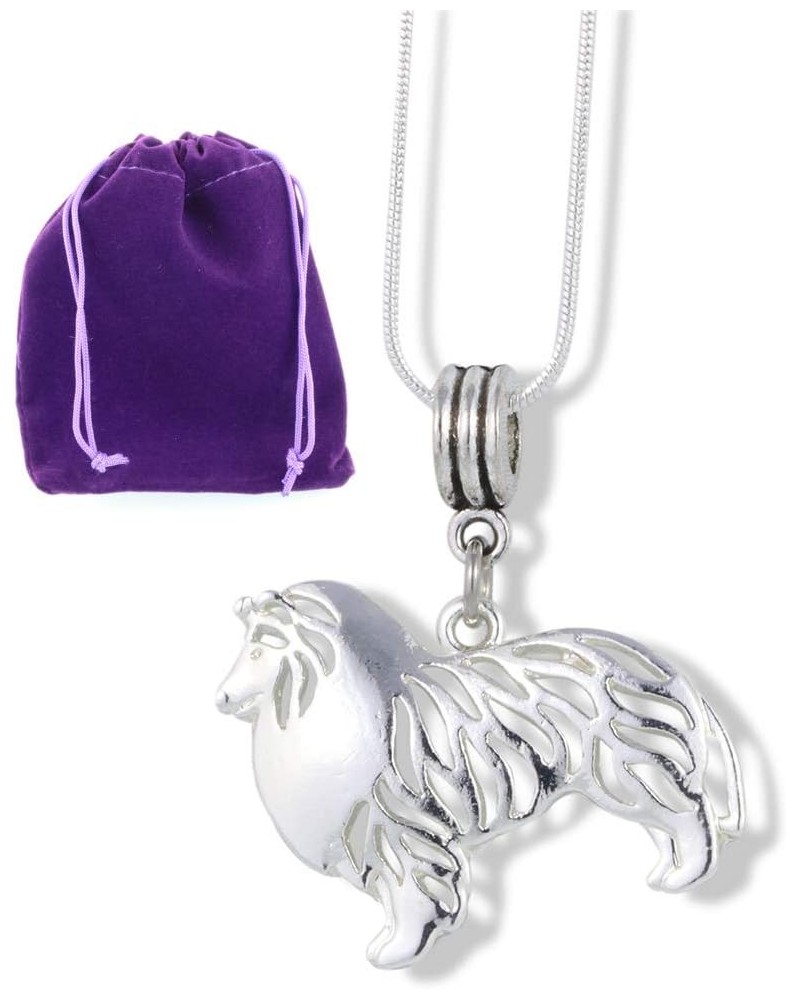 Dog Necklace Collie $16.48 Necklaces