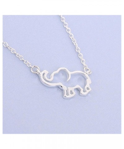 Cute Koala Bear Necklace Pendant Simple Lovely Australian Bear Woodland Animal Necklace for Women Girls D:Silver Elephant $6....