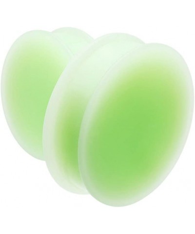 Glow in the Dark Supersize Solid Silicone Ear Double Flared Plug 1-1/8" (29mm) $13.10 Body Jewelry