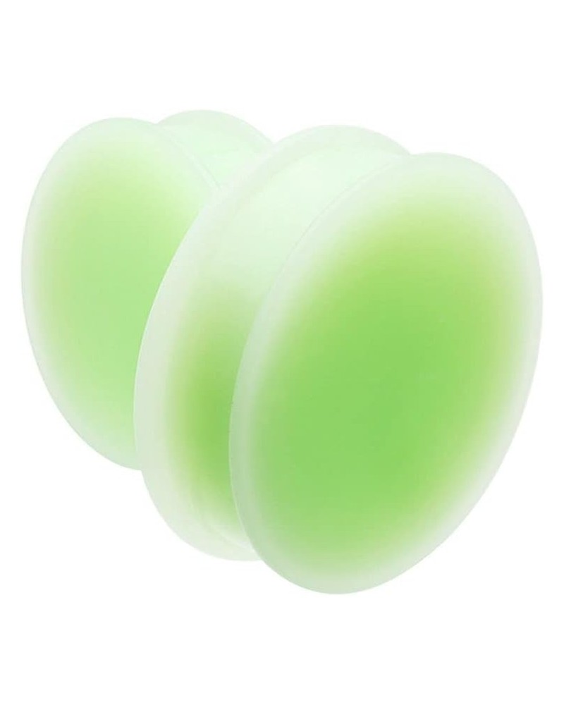 Glow in the Dark Supersize Solid Silicone Ear Double Flared Plug 1-1/8" (29mm) $13.10 Body Jewelry