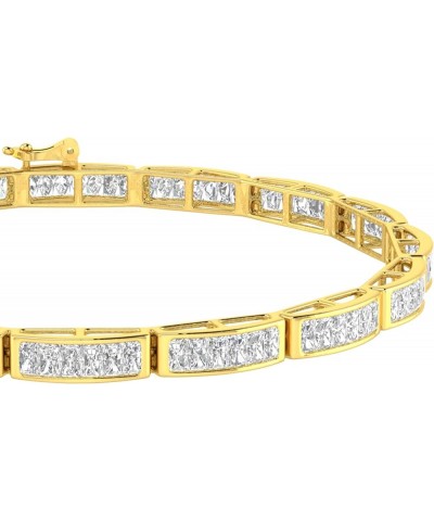 1 to 3 Carat.w. Classic Channel Set Diamond Bangle Bracelet (J-K Color I1-I2 Clarity) Yellow Gold 1.0 carats $315.11 Bracelets