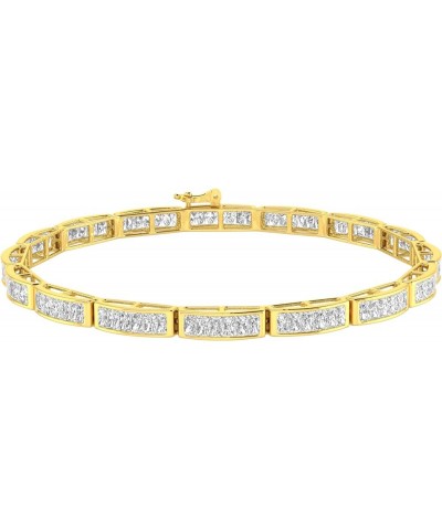 1 to 3 Carat.w. Classic Channel Set Diamond Bangle Bracelet (J-K Color I1-I2 Clarity) Yellow Gold 1.0 carats $315.11 Bracelets