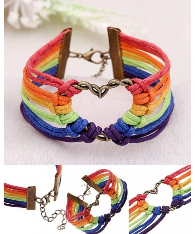 LGBT Gay Lesbian Rainbow Pride Jewelry Set, Bracelet + Earrings + Pendant Necklace, for Men/Women $11.59 Jewelry Sets