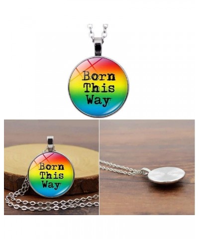 LGBT Gay Lesbian Rainbow Pride Jewelry Set, Bracelet + Earrings + Pendant Necklace, for Men/Women $11.59 Jewelry Sets