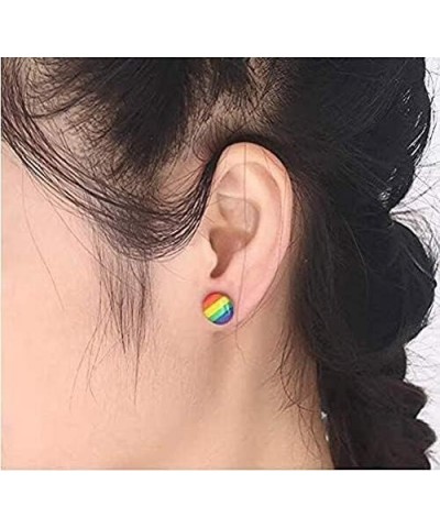 LGBT Gay Lesbian Rainbow Pride Jewelry Set, Bracelet + Earrings + Pendant Necklace, for Men/Women $11.59 Jewelry Sets