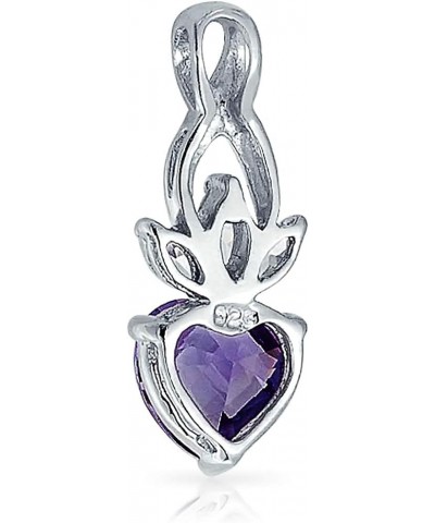 AAA Cubic Zirconia Crown Infinity Blue Purple Mystic Rainbow Heart Shape CZ Stud Earrings Necklace Pendant Jewelry Set For Wo...