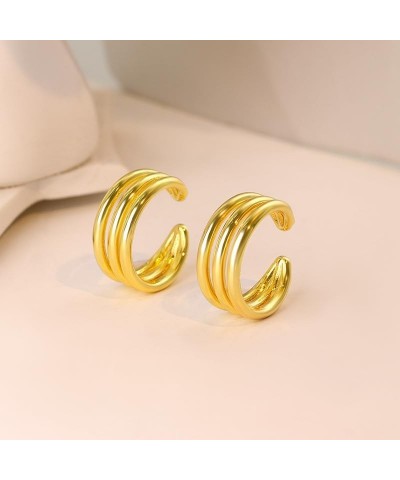 Cartilage Earring Ear Cuffs for women non piercing | Clip On Cartilage Gold $8.84 Earrings