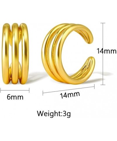 Cartilage Earring Ear Cuffs for women non piercing | Clip On Cartilage Gold $8.84 Earrings