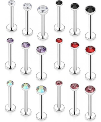 16G Lip Rings Stainless Steel Labret Monroe Lip Rings Nail Cartilage Tragus Helix Earrings Studs Ring Medusa Piercing Jewelry...