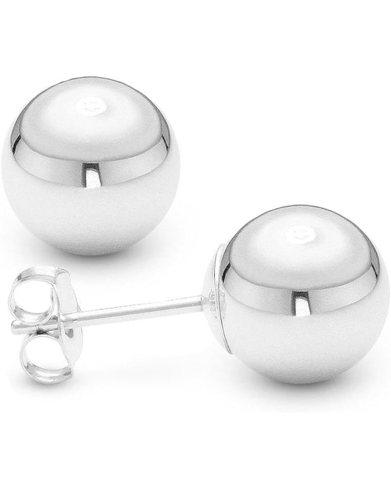 14K White Gold Ball Stud Earrings 3 mm $35.19 Earrings