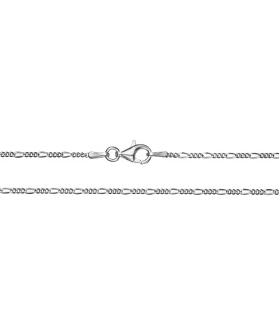 Solid 925 Sterling Silver Super Thin .8mm Italian Figaro Chain Necklace 16" - 24 24 inch $8.99 Necklaces