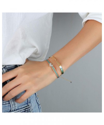 Elastic Bracelets for Women Stranded Tila Beads 1840L $10.39 Bracelets