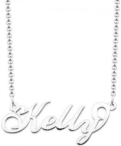 Personalized Name Necklace Initial Necklace Customized Sterling Silver Original Font Pendant Jewelry Same Day Shipping Gift f...