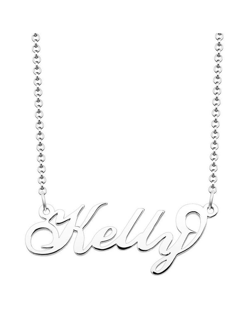 Personalized Name Necklace Initial Necklace Customized Sterling Silver Original Font Pendant Jewelry Same Day Shipping Gift f...