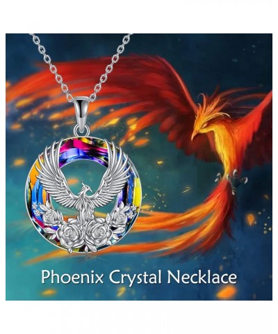 Phoenix Gifts for Her Phoenix Necklaces Sterling Silver Crystal Phoenix Pendant Necklaces Renewal Nirvana Necklaces Phoenix J...