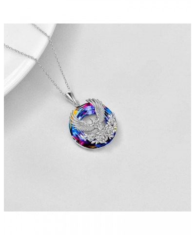 Phoenix Gifts for Her Phoenix Necklaces Sterling Silver Crystal Phoenix Pendant Necklaces Renewal Nirvana Necklaces Phoenix J...