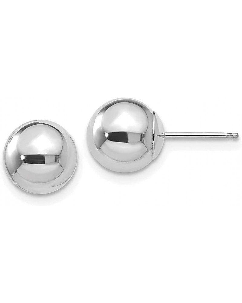 14K White Gold 5mm Ball Stud Earrings 14K White Gold - 8mm - 0.31 inch $34.98 Earrings