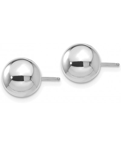 14K White Gold 5mm Ball Stud Earrings 14K White Gold - 8mm - 0.31 inch $34.98 Earrings