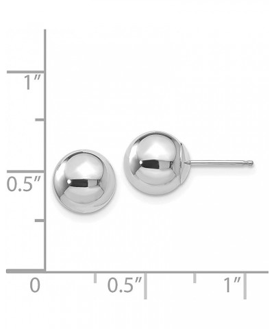 14K White Gold 5mm Ball Stud Earrings 14K White Gold - 8mm - 0.31 inch $34.98 Earrings