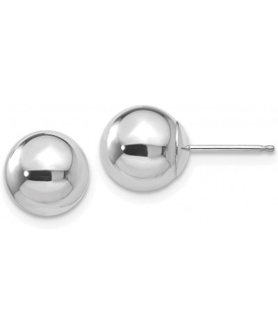 14K White Gold 5mm Ball Stud Earrings 14K White Gold - 8mm - 0.31 inch $34.98 Earrings