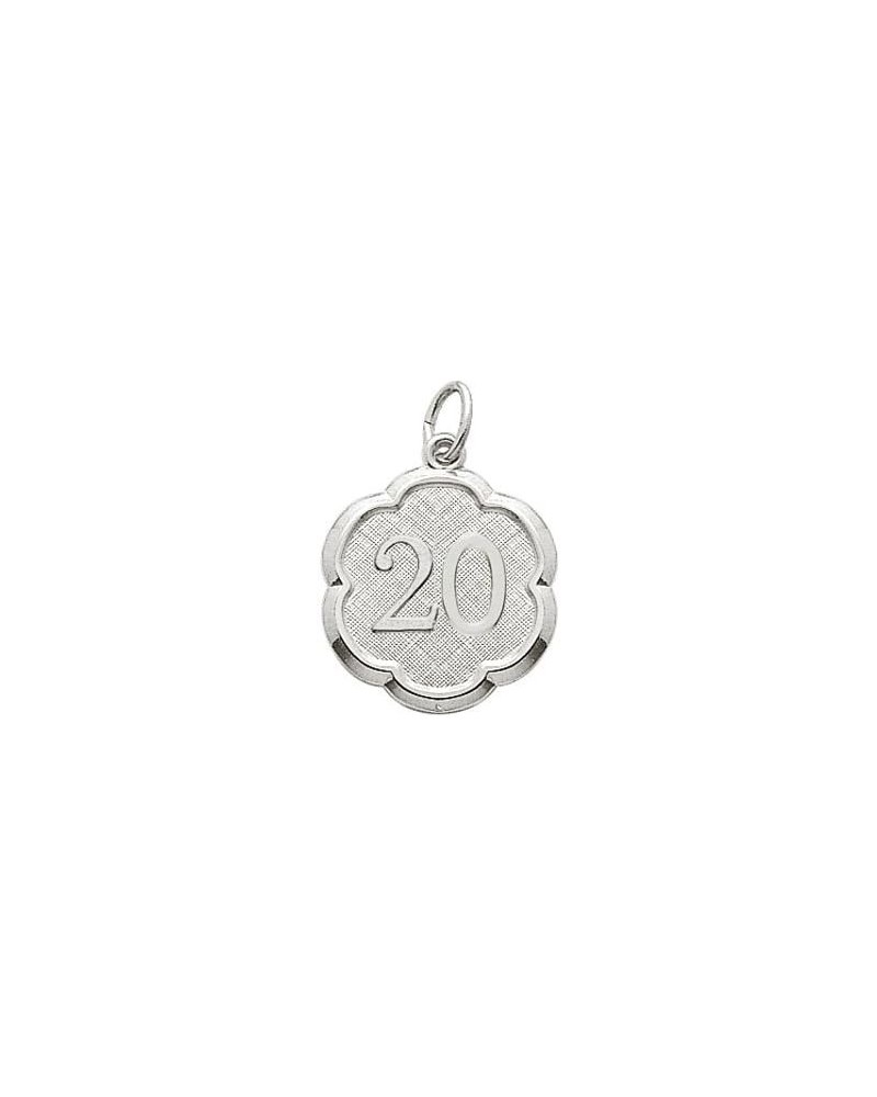 Number 20 Charm, Sterling Silver $20.50 Bracelets