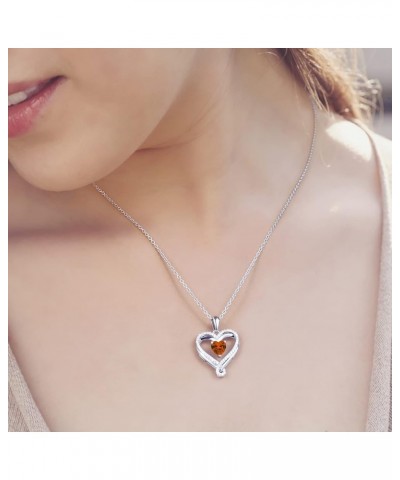 Jewelry for Women Infinity Heart Necklaces for Women Birthstone Necklaces for Women 18K Rose Gold Filled 925 Sterling Silver ...