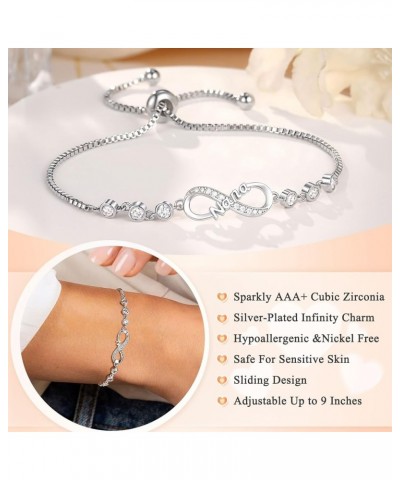 Infinity Love Heart Bracelets for Women Girls, Birthday Christmas Valentins's Day Jewelry Gifts for Her Nana $10.34 Bracelets