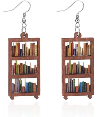 Book Earrings for Women Book Shelf Earrinfs for For Book Lovers Gifts for Book Lovers Women Bookshelf Acrylic Dangle Earrings...