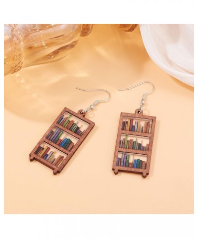 Book Earrings for Women Book Shelf Earrinfs for For Book Lovers Gifts for Book Lovers Women Bookshelf Acrylic Dangle Earrings...