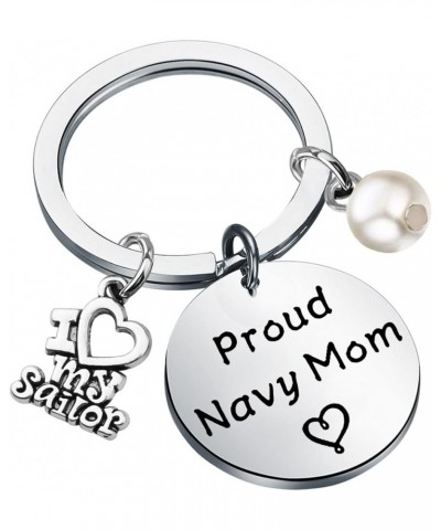 Navy Mom Keychain I Love My Sailor Proud Navy Mom Navy Deployment Gifts Navy Mom Gifts Proud Navy Mom Keychain $10.73 Bracelets