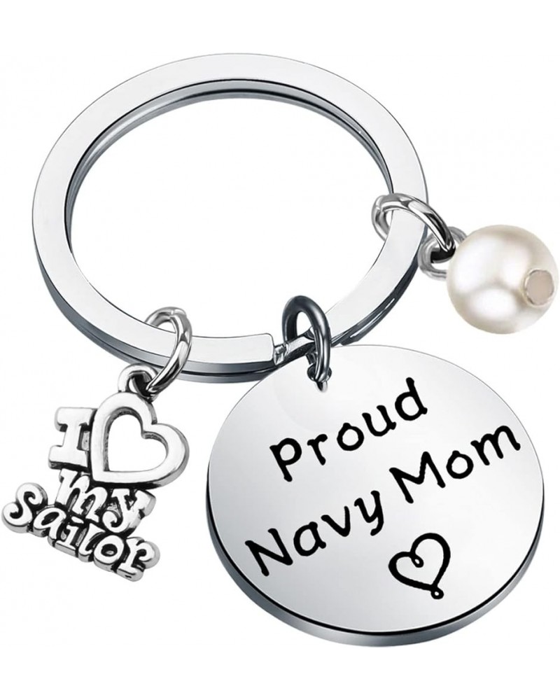 Navy Mom Keychain I Love My Sailor Proud Navy Mom Navy Deployment Gifts Navy Mom Gifts Proud Navy Mom Keychain $10.73 Bracelets